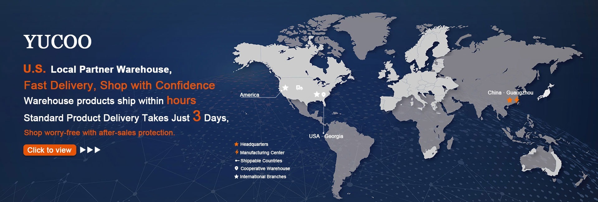 Global logistics and quick dispatch converter warehouse