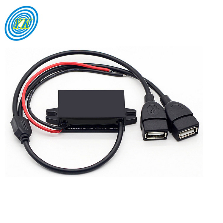 YUCOO 12v to 5v Converter Buck Module Usb Output Adapter Dc Car Power Converter