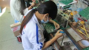 Component Wave and Manual Welding Line 1