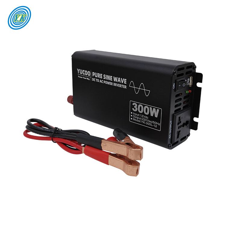 Car Pure Sine Wave Power Inverter 300W DC 12V 24V to AC 110V 220V