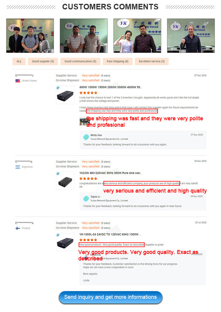 Customer Comments