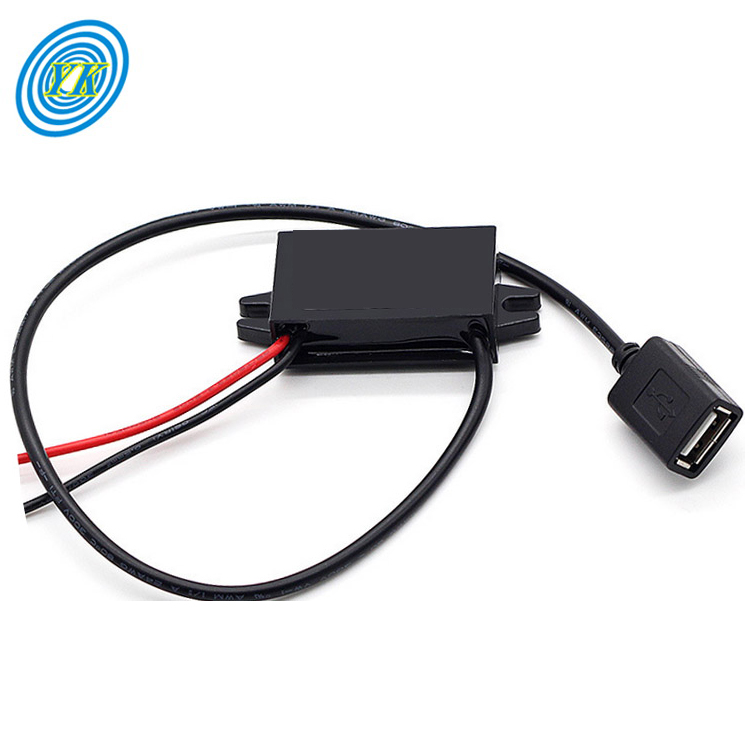 YUCOO 12v to 5v Converter Buck Module Usb Output Adapter Dc Car Power Converter